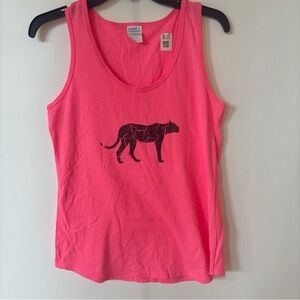 Pink Panther Neon Pink Women's Tank Top, Medium
